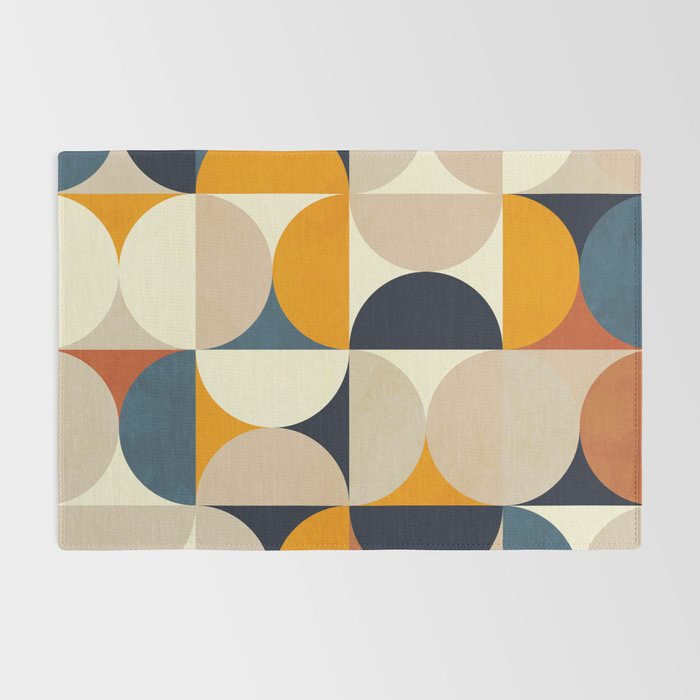 mid century abstract shapes fall winter 1 Rug Gallery Image 2