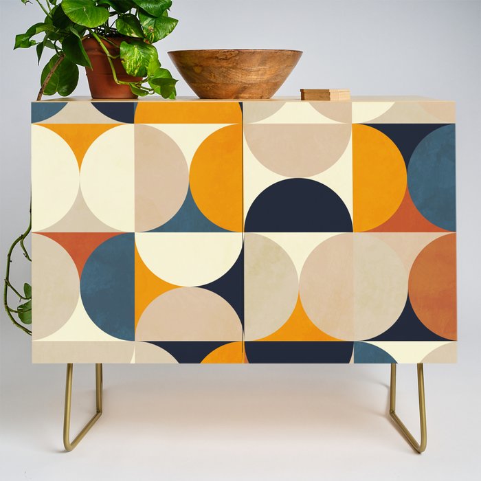 mid century abstract shapes fall winter 1 Credenza Gallery Image 1