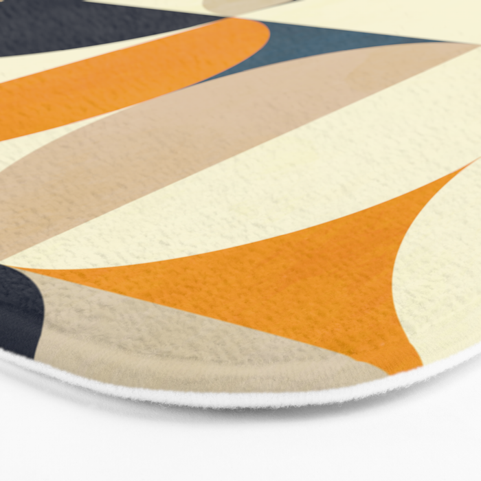 mid century abstract shapes fall winter 1 Bath Mat Gallery Image 3
