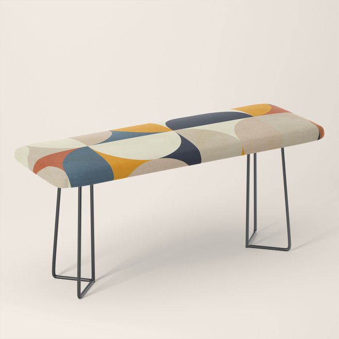 mid century abstract shapes fall winter 1 Bench Gallery Image 1
