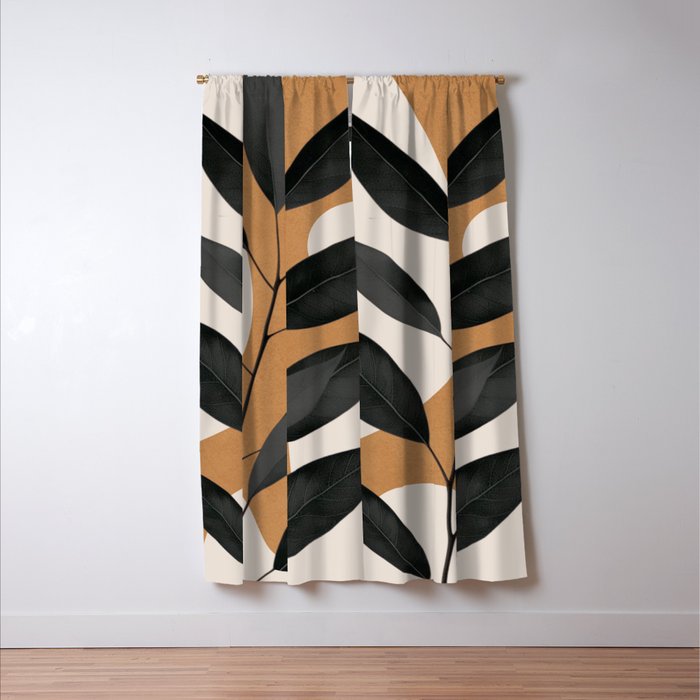 Minimalist Abstract Art Branch 4 Window Curtain Gallery Image 3