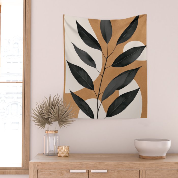 Minimalist Abstract Art Branch 4 Wall Tapestry Gallery Image 2