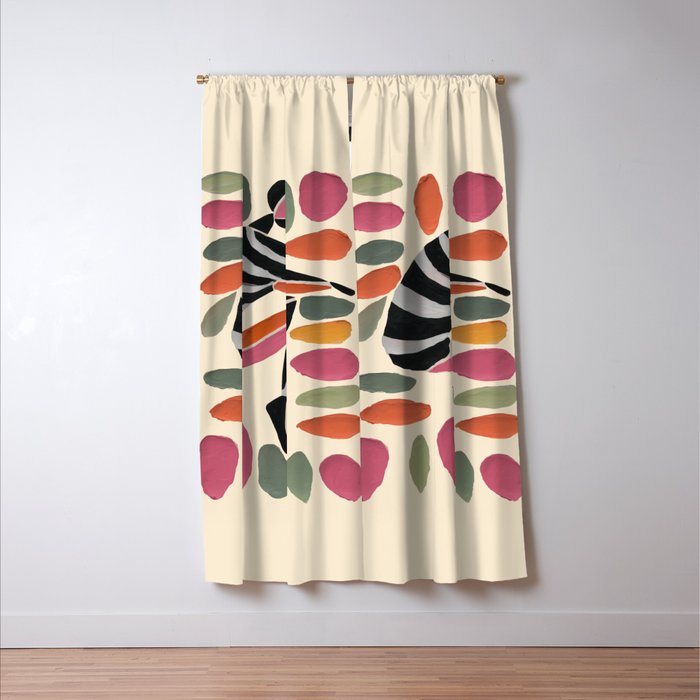 Dance of Shapes Window Curtain Gallery Image 3