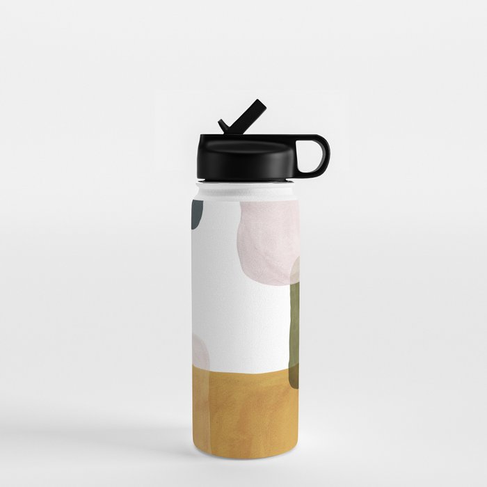 Multicolor abstract shapes Water Bottle