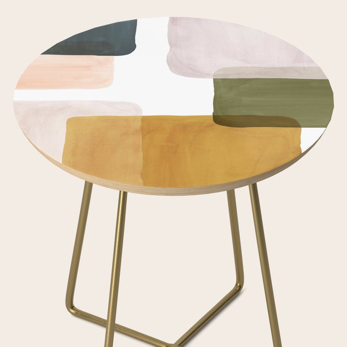 Multicolor abstract shapes Side Table Gallery Image 2