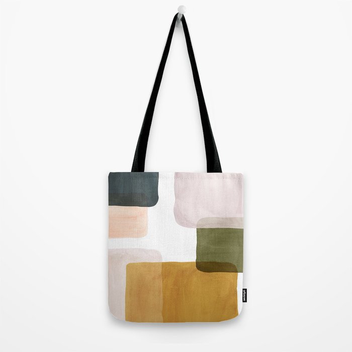 Multicolor abstract shapes Tote Bag Gallery Image 2