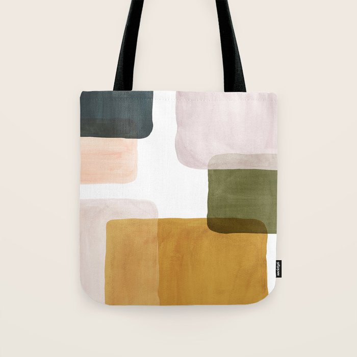 Multicolor abstract shapes Tote Bag Gallery Image 1