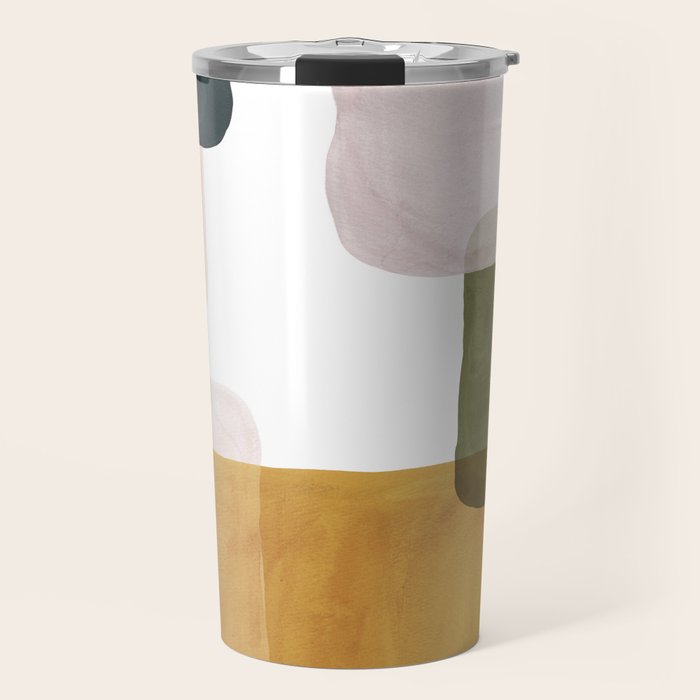 Multicolor abstract shapes Travel Mug Gallery Image 1