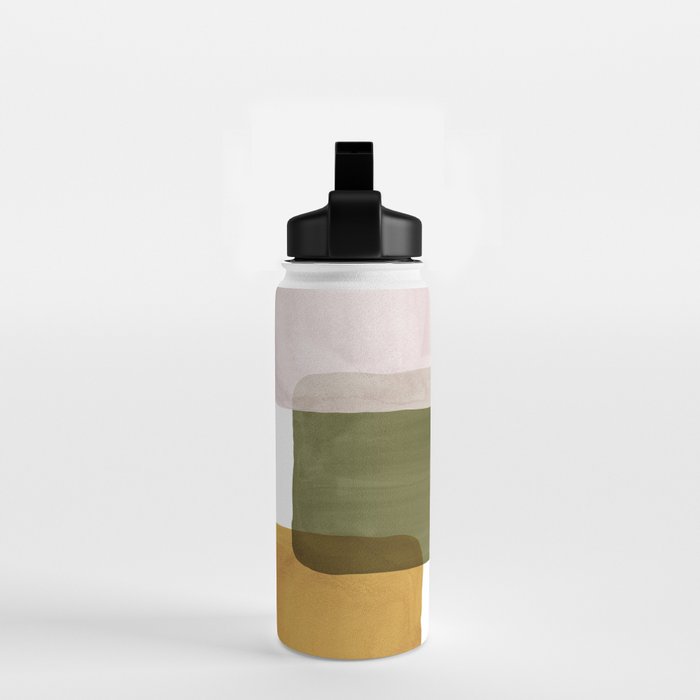 Multicolor abstract shapes Water Bottle Gallery Image 2
