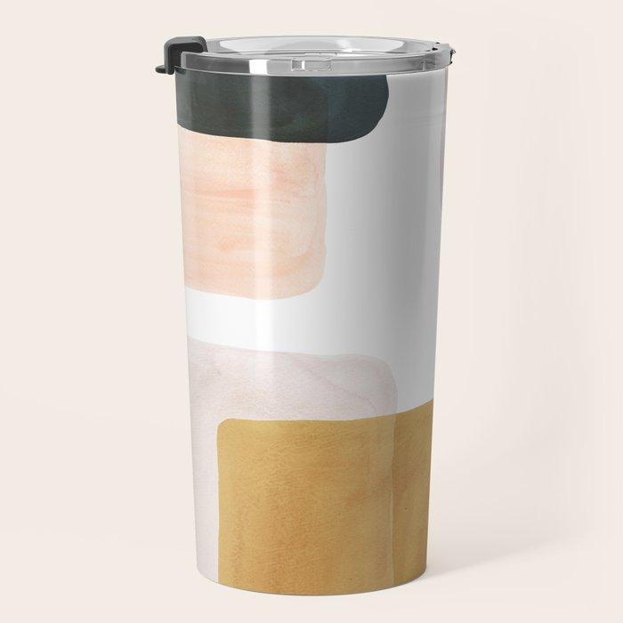 Multicolor abstract shapes Travel Mug Gallery Image 3