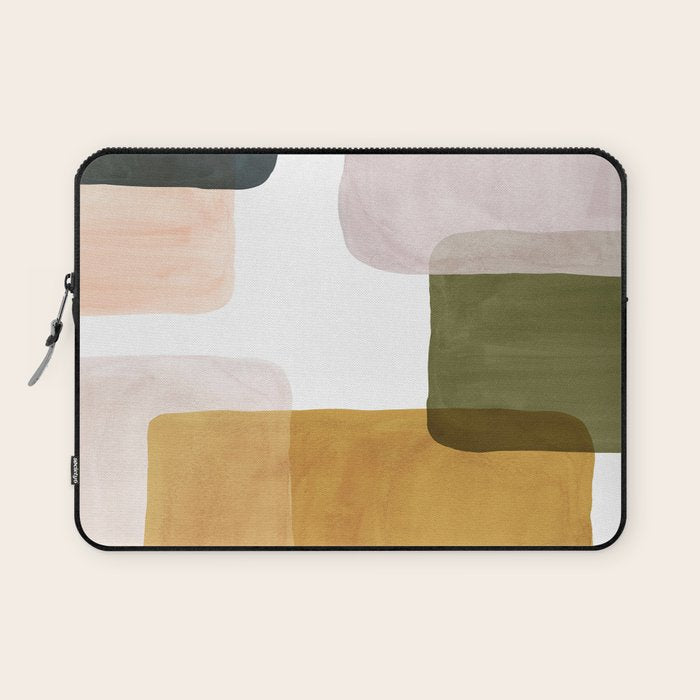 Multicolor abstract shapes Laptop Sleeve Gallery Image 1