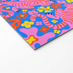 Pink Tigers and Flowers Welcome Mat Gallery Image 2
