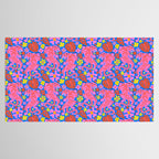 Pink Tigers and Flowers Tablecloth Gallery Image 2