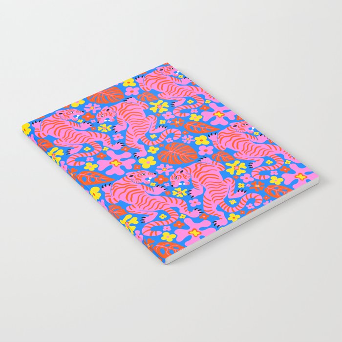 Pink Tigers and Flowers Notebook Gallery Image 1