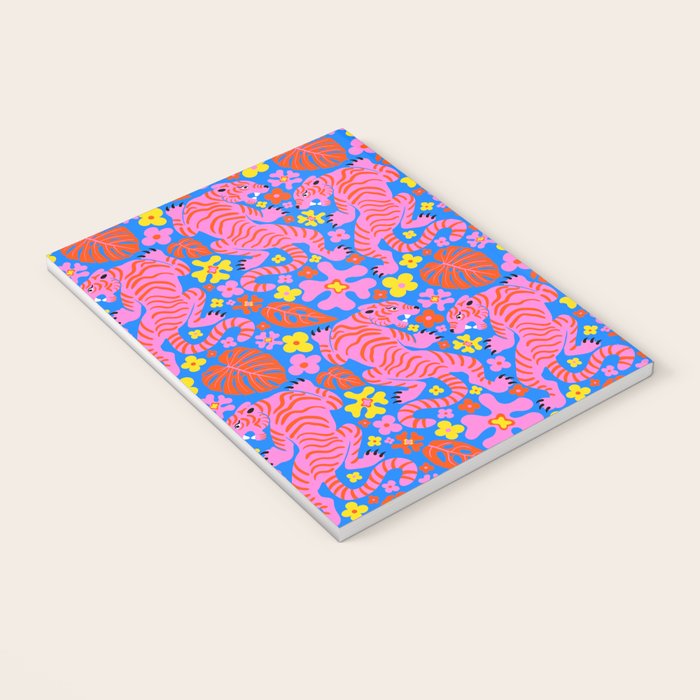 Pink Tigers and Flowers Notebook Gallery Image 3