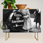 Roaring twenties repeal alcoholic prohibition volstad 18th amendment act flapper protest black and white vintage photograph - photography - photographs Credenza Gallery Image 1