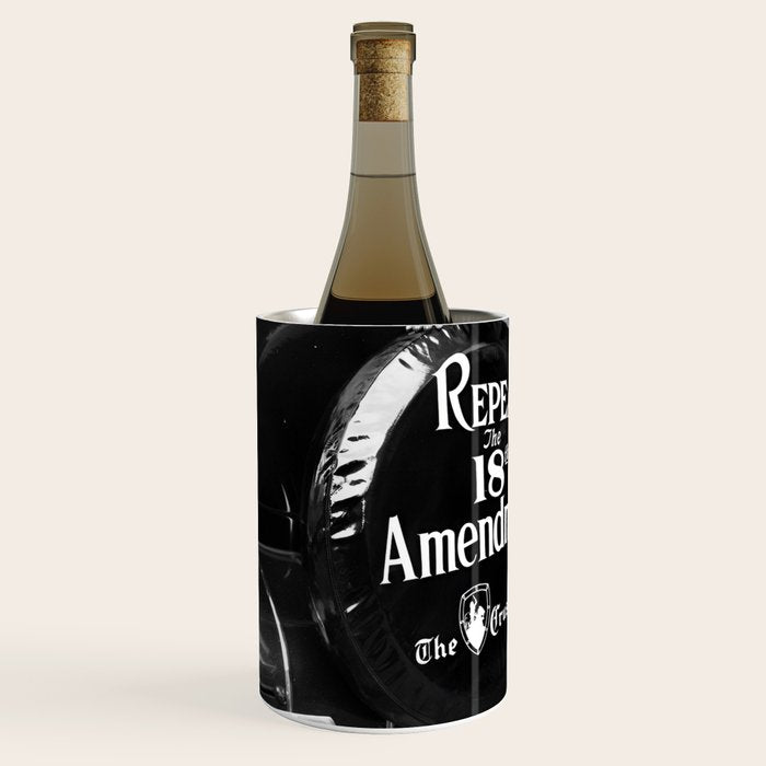 Roaring twenties repeal alcoholic prohibition volstad 18th amendment act flapper protest black and white vintage photograph - photography - photographs Wine Chiller Gallery Image 2
