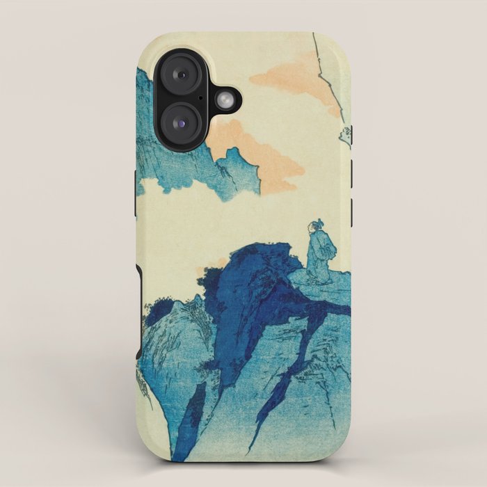 Climbing a mountain in Liuzhou Totoya Hokkei Japanese, 1780-1850  iPhone Case Gallery Image 1