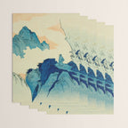 Climbing a mountain in Liuzhou Totoya Hokkei Japanese, 1780-1850  Wrapping Paper Gallery Image 3
