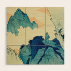 Climbing a mountain in Liuzhou Totoya Hokkei Japanese, 1780-1850  Wood Wall Art Gallery Image 1