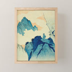 Climbing a mountain in Liuzhou Totoya Hokkei Japanese, 1780-1850  Mini Art Print Gallery Image 1