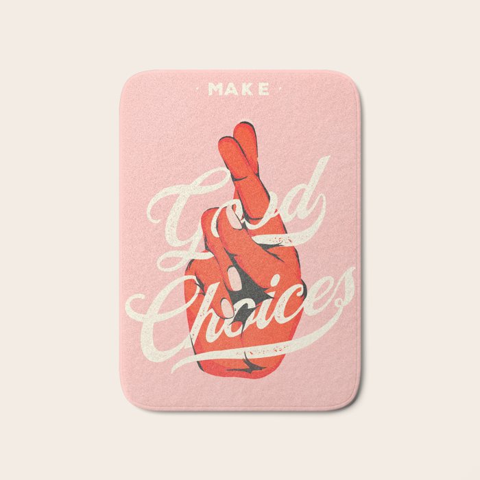 Make Good Choices Bath Mat Gallery Image 1