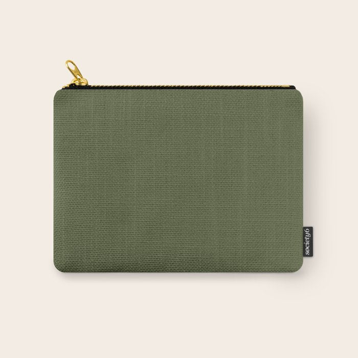 Solid Moss Green Carry All Pouch Gallery Image 1