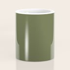 Solid Moss Green Coffee Mug Gallery Image 4