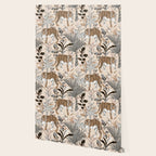 animalistic seamless pattern with tigers in the jungle Wallpaper Gallery Image 2