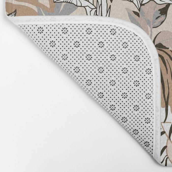 animalistic seamless pattern with tigers in the jungle Bath Mat Gallery Image 2
