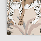 animalistic seamless pattern with tigers in the jungle Poster Gallery Image 3