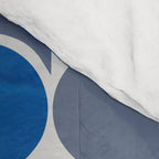 Blue and Gray Geometric Raindrop Pattern Comforter Gallery Image 4