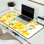 Watercolor California poppies (Quad set, #1) Desk Mat Gallery Image 2