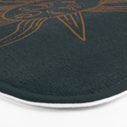 Boho Sun Drawing XXI Dark Teal Bath Mat Gallery Image 3