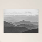 Forest Fade - Black and White Landscape Nature Photography Welcome Mat Gallery Image 1