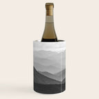 Forest Fade - Black and White Landscape Nature Photography Wine Chiller Gallery Image 2
