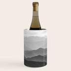 Forest Fade - Black and White Landscape Nature Photography Wine Chiller Gallery Image 1