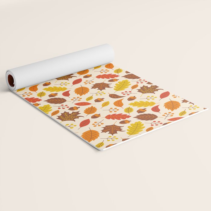 Autumn Leaves Yoga Mat Gallery Image 2