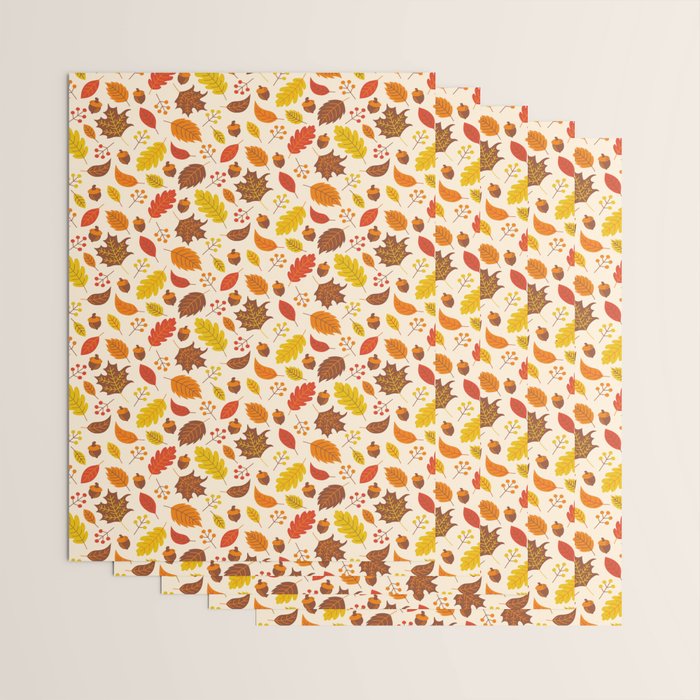 Autumn Leaves Wrapping Paper Gallery Image 3