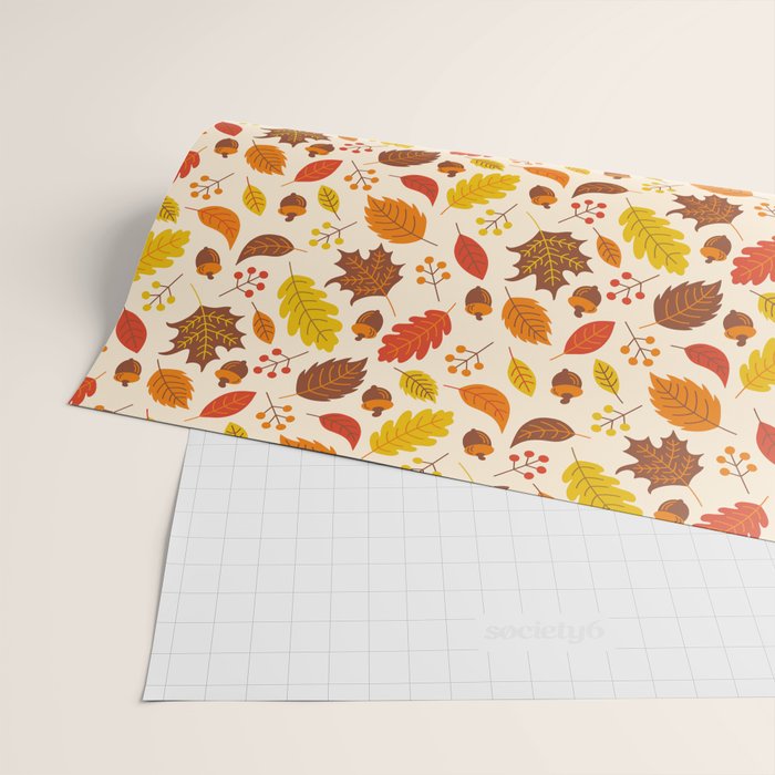 Autumn Leaves Wrapping Paper Gallery Image 2