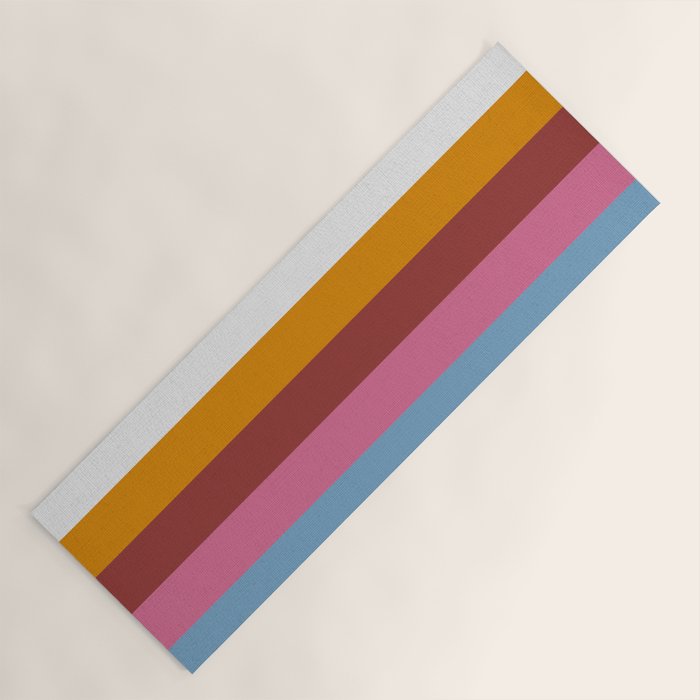 Modern Eclectic Rainbow Yoga Mat Gallery Image 1