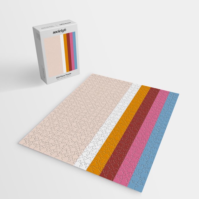 Modern Eclectic Rainbow Jigsaw Puzzle Gallery Image 2