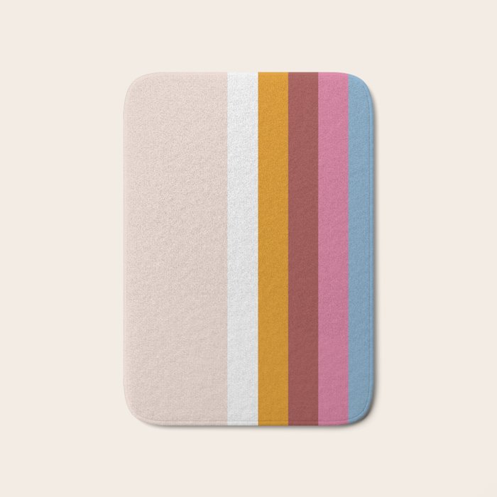 Modern Eclectic Rainbow Bath Mat Gallery Image 1