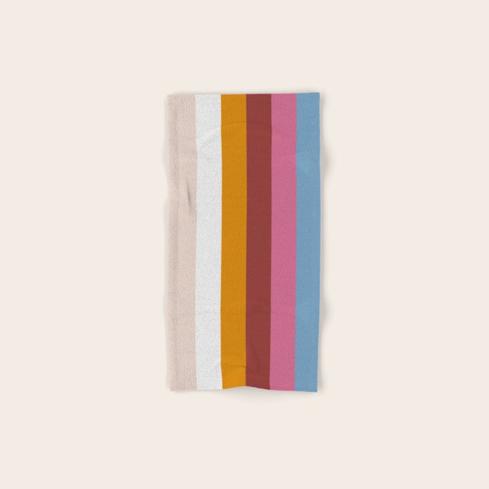 Modern Eclectic Rainbow Bath Towel Gallery Image 1