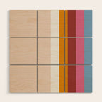 Modern Eclectic Rainbow Wood Wall Art Gallery Image 1