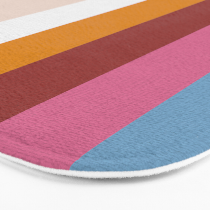 Modern Eclectic Rainbow Bath Mat Gallery Image 3