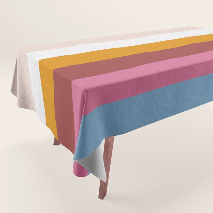Modern Eclectic Rainbow Tablecloth Gallery Image 1
