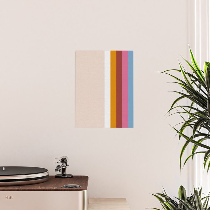 Modern Eclectic Rainbow Poster Gallery Image 2