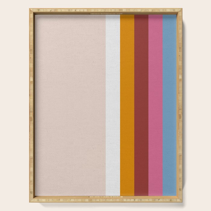 Modern Eclectic Rainbow Serving Tray Gallery Image 1