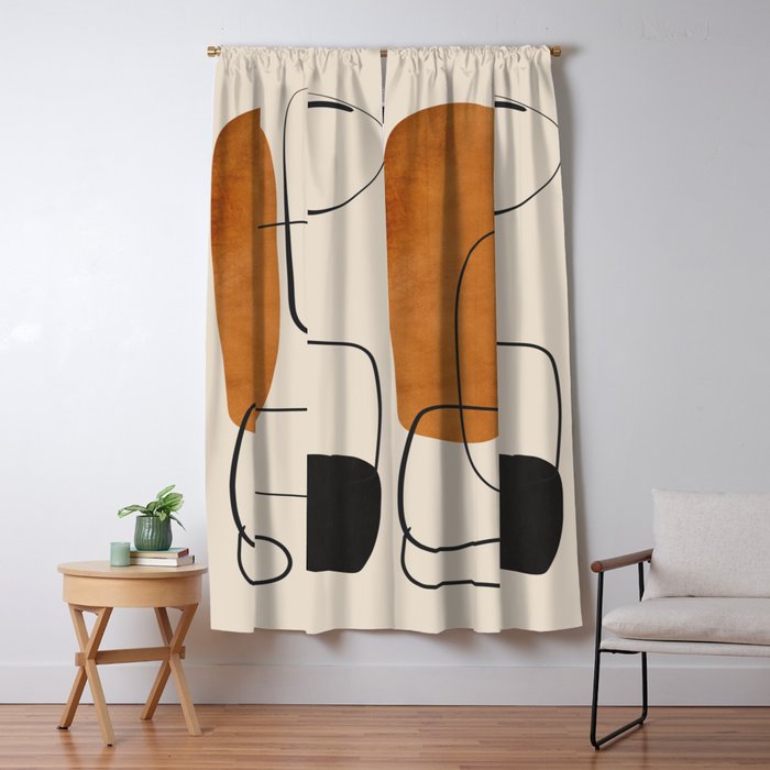 Abstract Minimal Shapes 137 Window Curtain Gallery Image 5